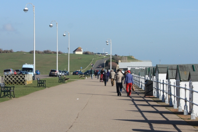 Bexhill Seafront, Looking back to Galley Hill cropped