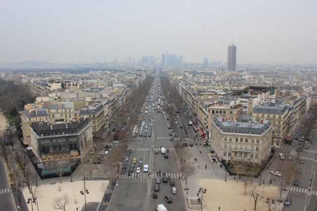 View from the Arc de Triomphe