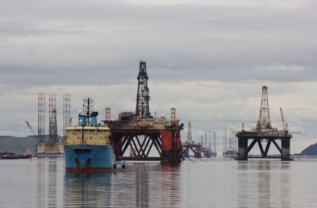 Oil Rigs on the Cromarty Firth